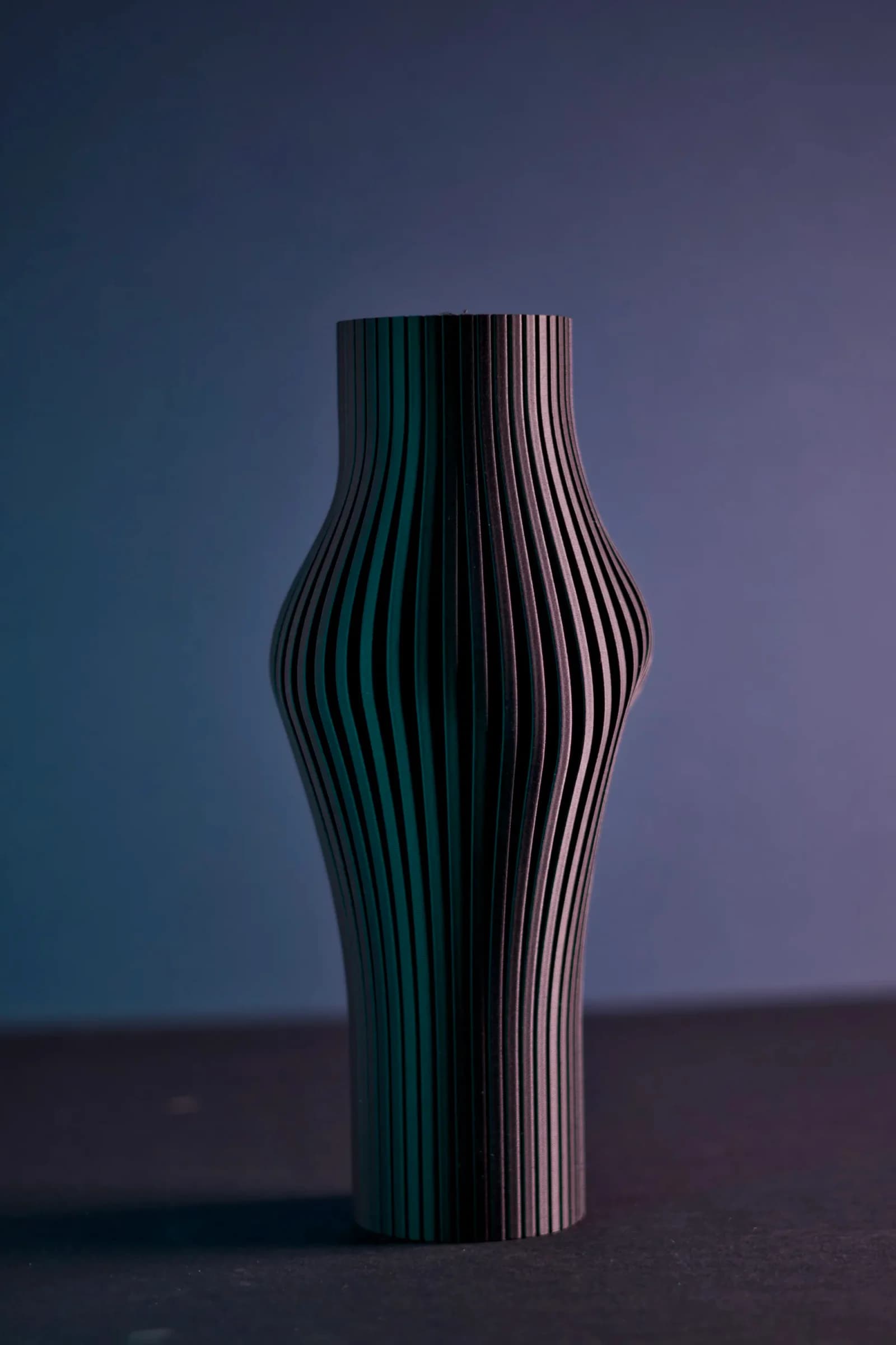Sculpted Ribbed Vase, photo 3 of 4