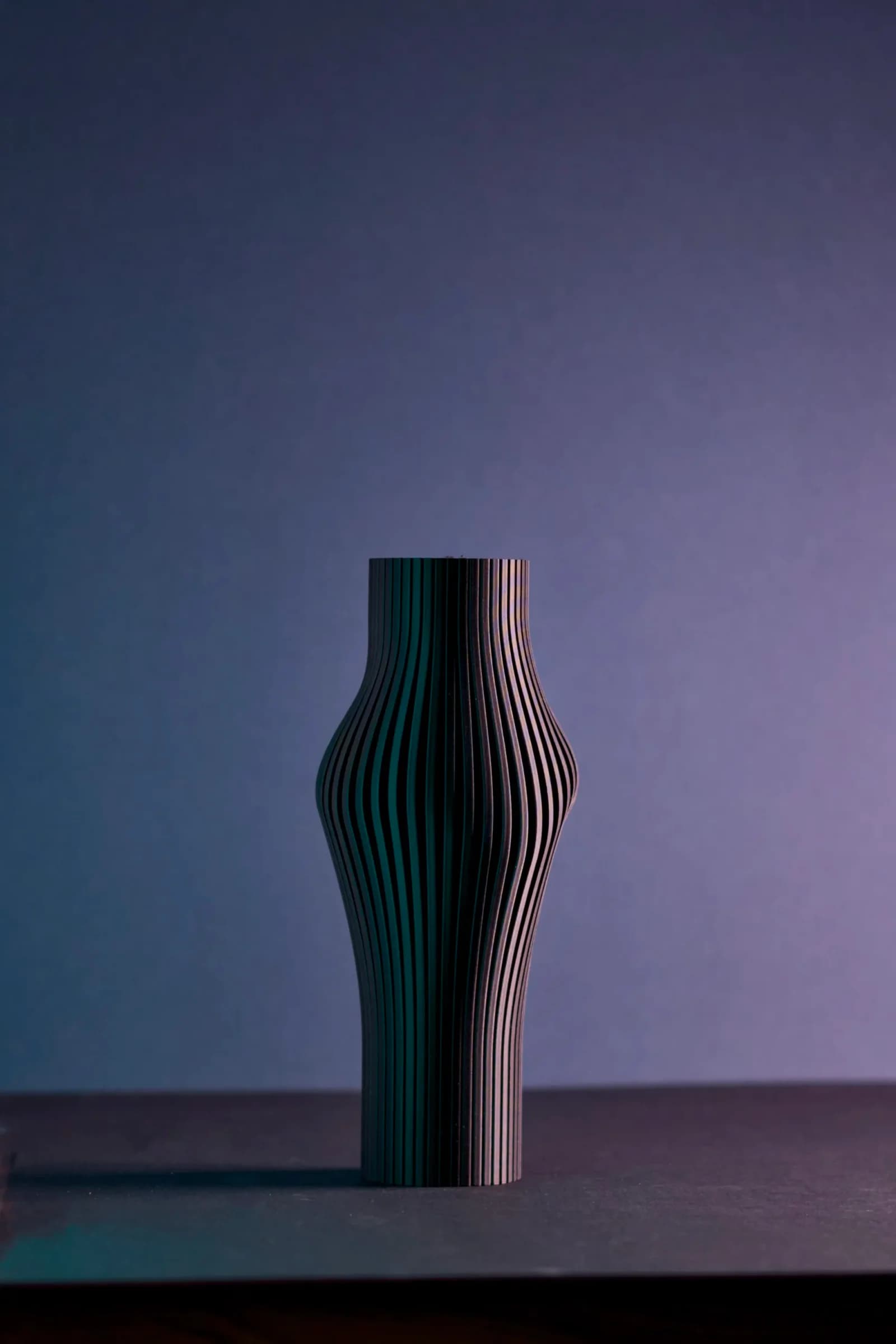 Sculpted Ribbed Vase, photo 1 of 4